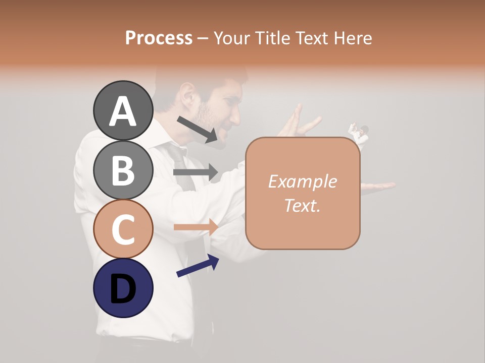 Businesswoman Boss Small PowerPoint Template