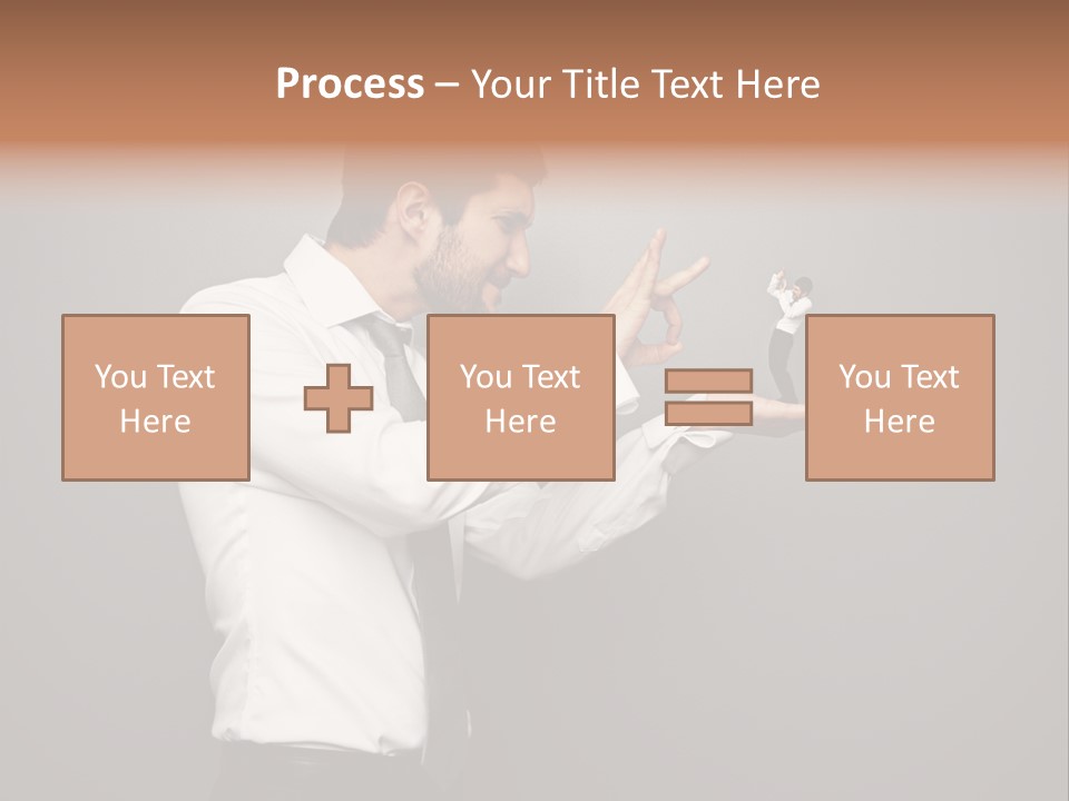 Businesswoman Boss Small PowerPoint Template