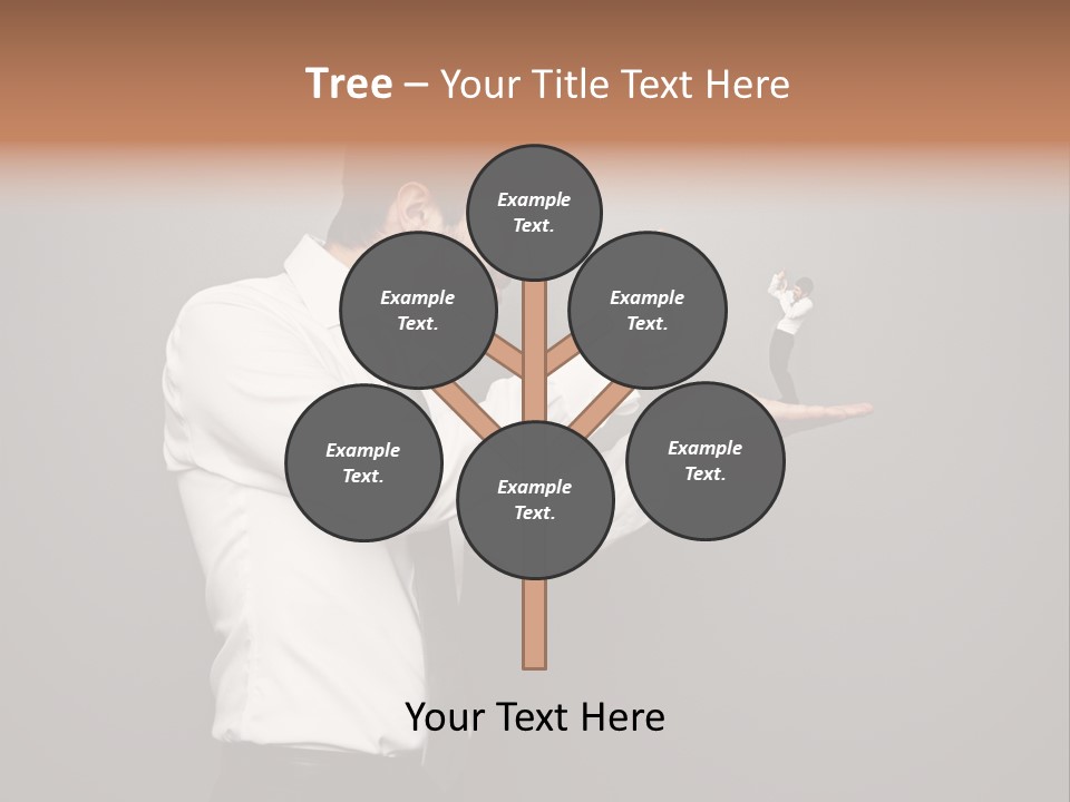 Businesswoman Boss Small PowerPoint Template