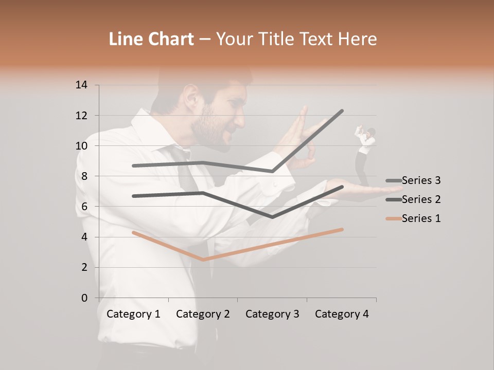 Businesswoman Boss Small PowerPoint Template