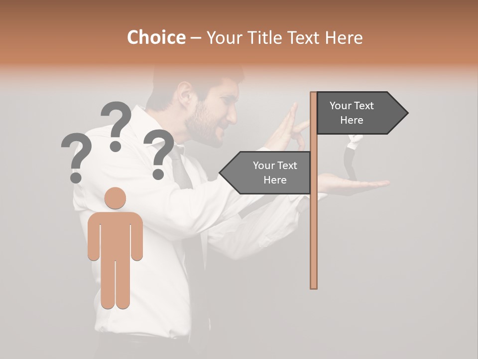 Businesswoman Boss Small PowerPoint Template