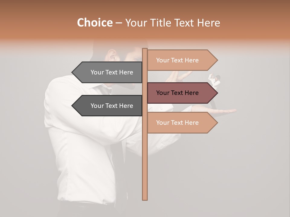 Businesswoman Boss Small PowerPoint Template