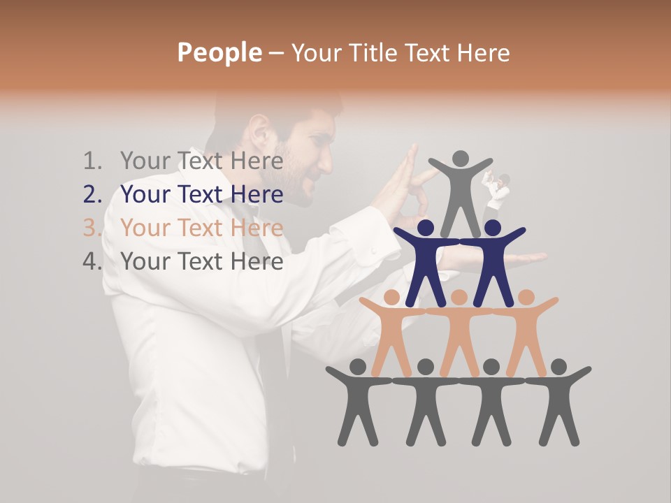 Businesswoman Boss Small PowerPoint Template