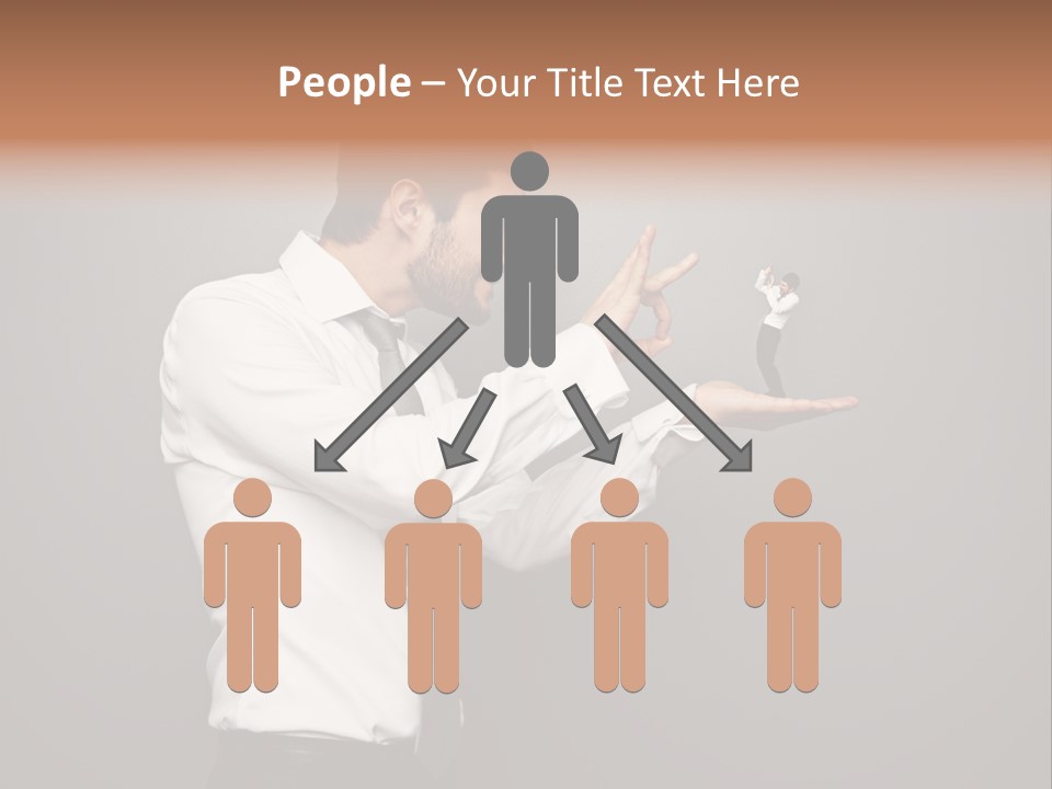 Businesswoman Boss Small PowerPoint Template