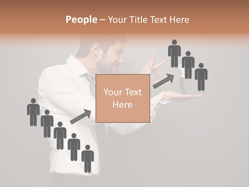 Businesswoman Boss Small PowerPoint Template