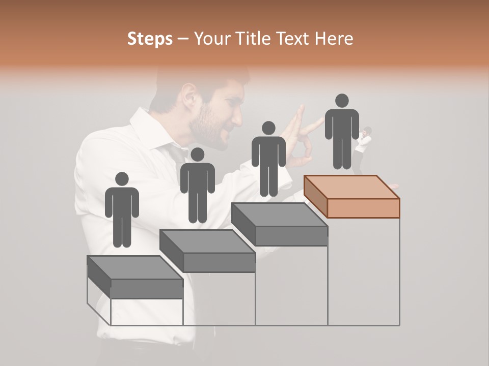 Businesswoman Boss Small PowerPoint Template