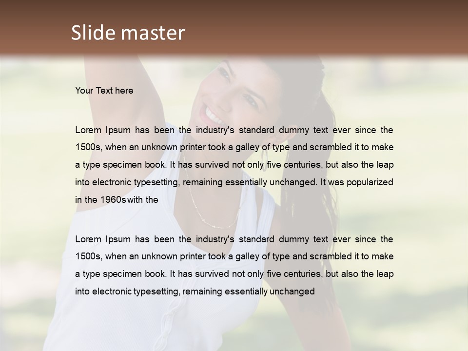 Sportswear Sportive Outdoors PowerPoint Template