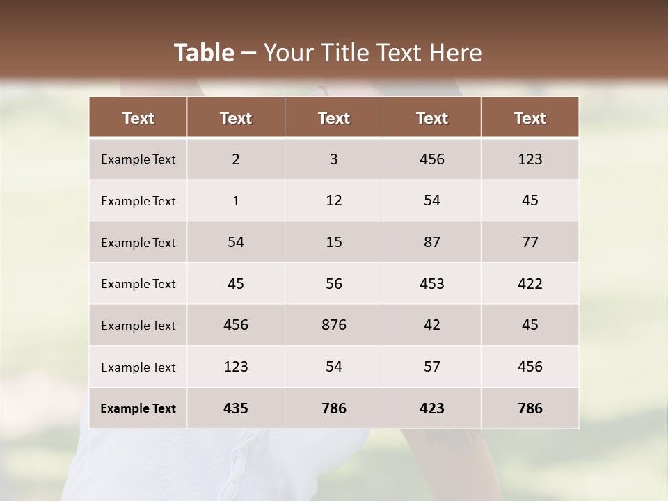 Sportswear Sportive Outdoors PowerPoint Template