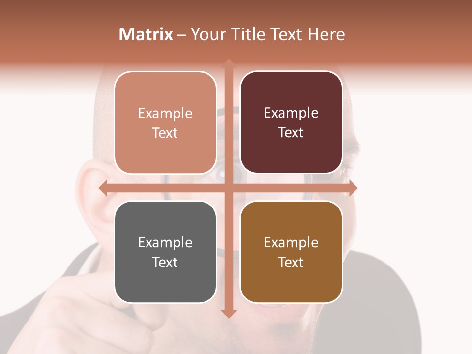 Look Man Eye PowerPoint Template