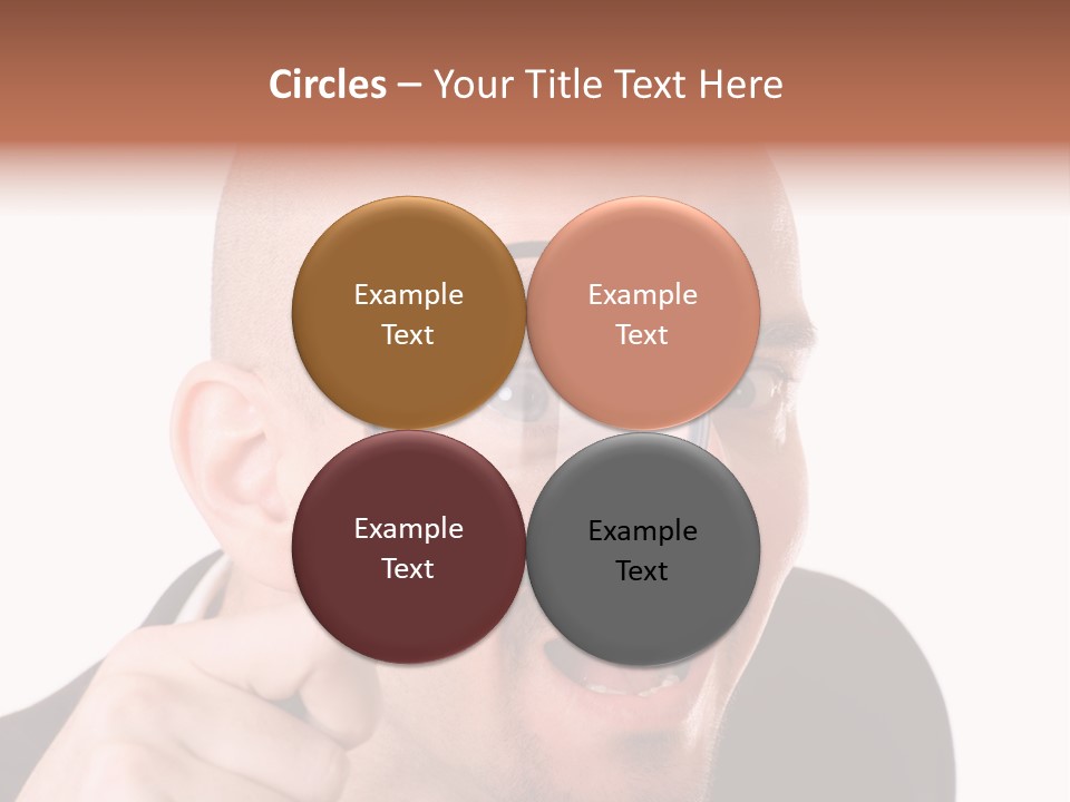 Look Man Eye PowerPoint Template