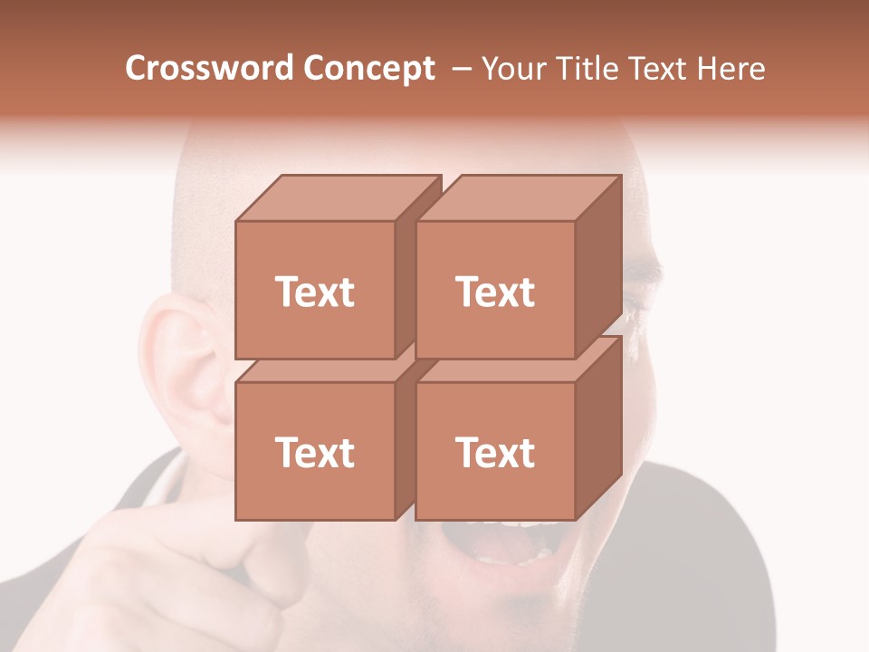 Look Man Eye PowerPoint Template