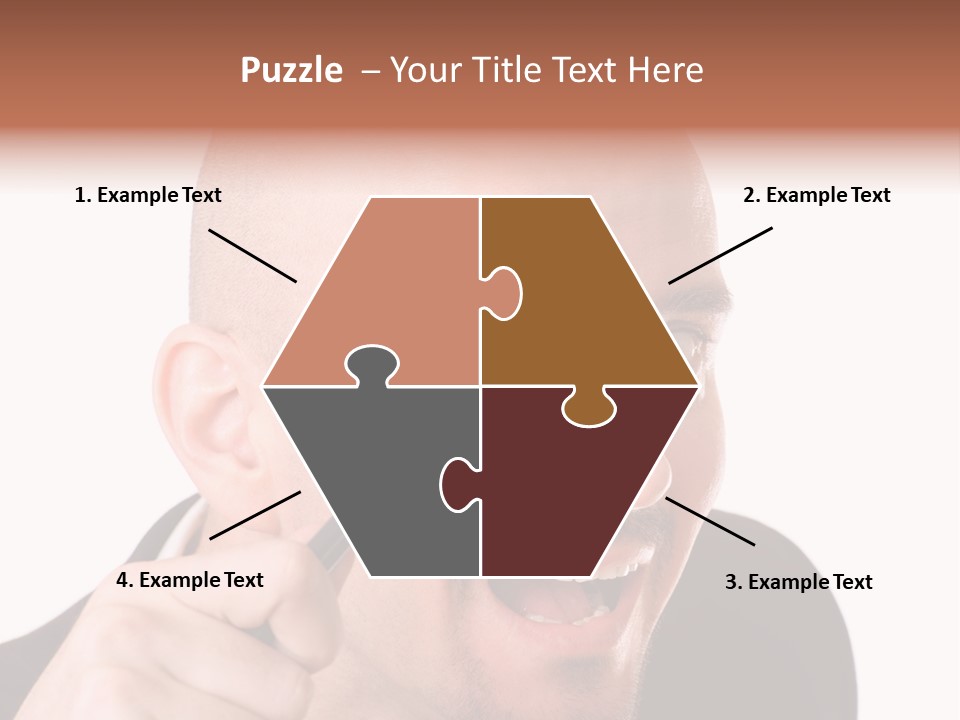 Look Man Eye PowerPoint Template