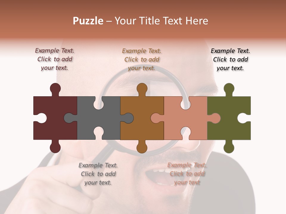 Look Man Eye PowerPoint Template