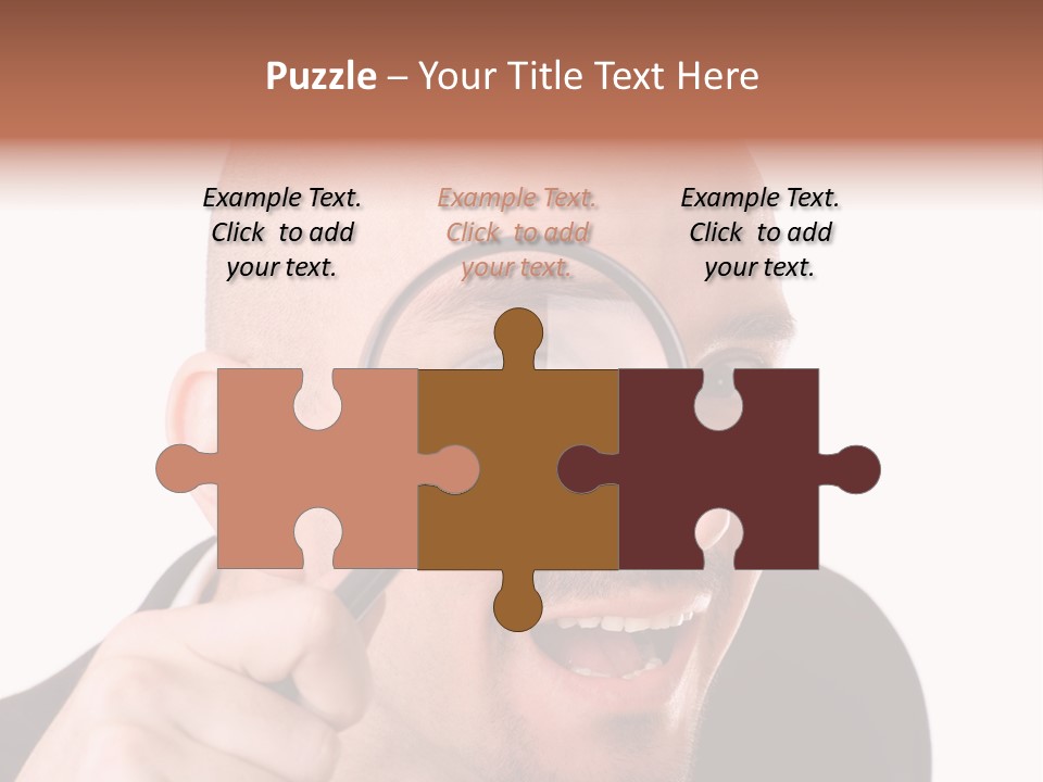 Look Man Eye PowerPoint Template