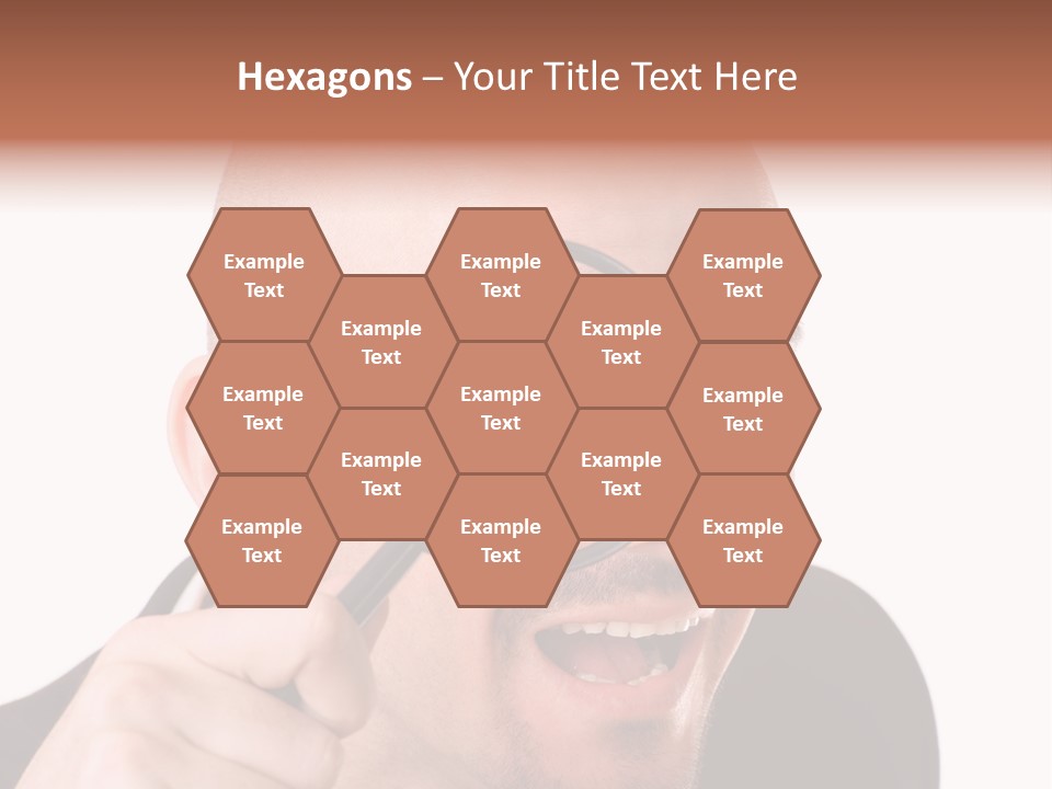 Look Man Eye PowerPoint Template