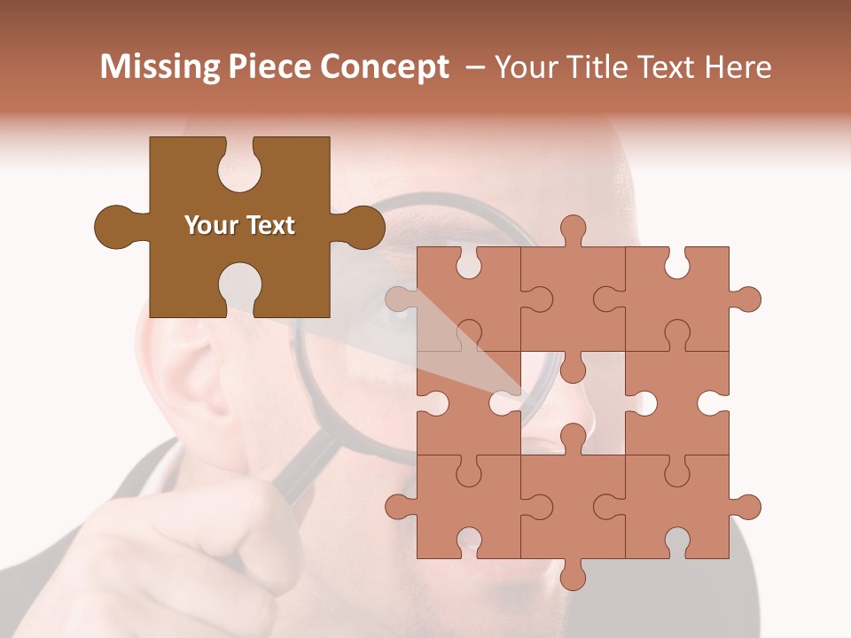 Look Man Eye PowerPoint Template