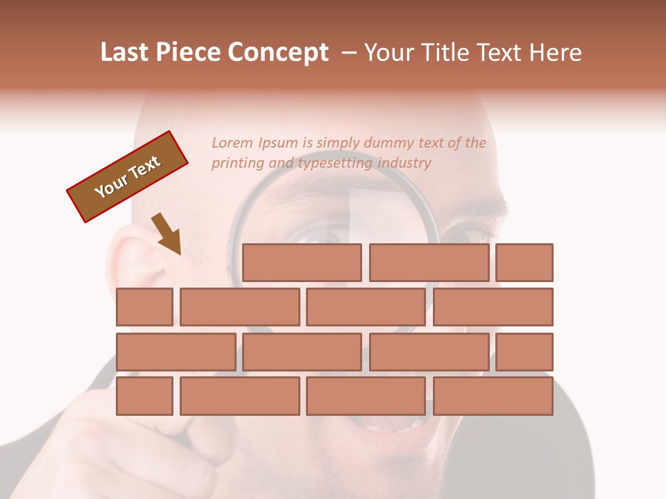 Look Man Eye PowerPoint Template