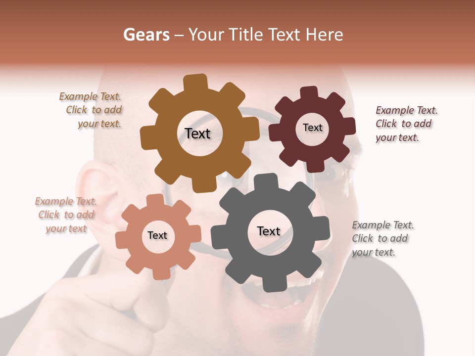 Look Man Eye PowerPoint Template