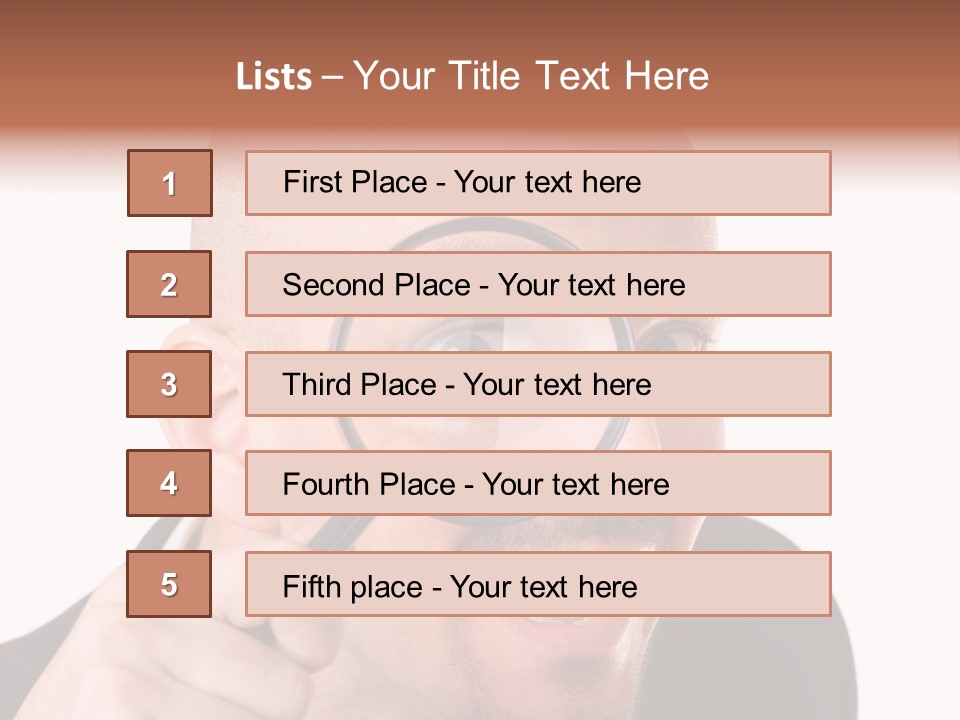 Look Man Eye PowerPoint Template