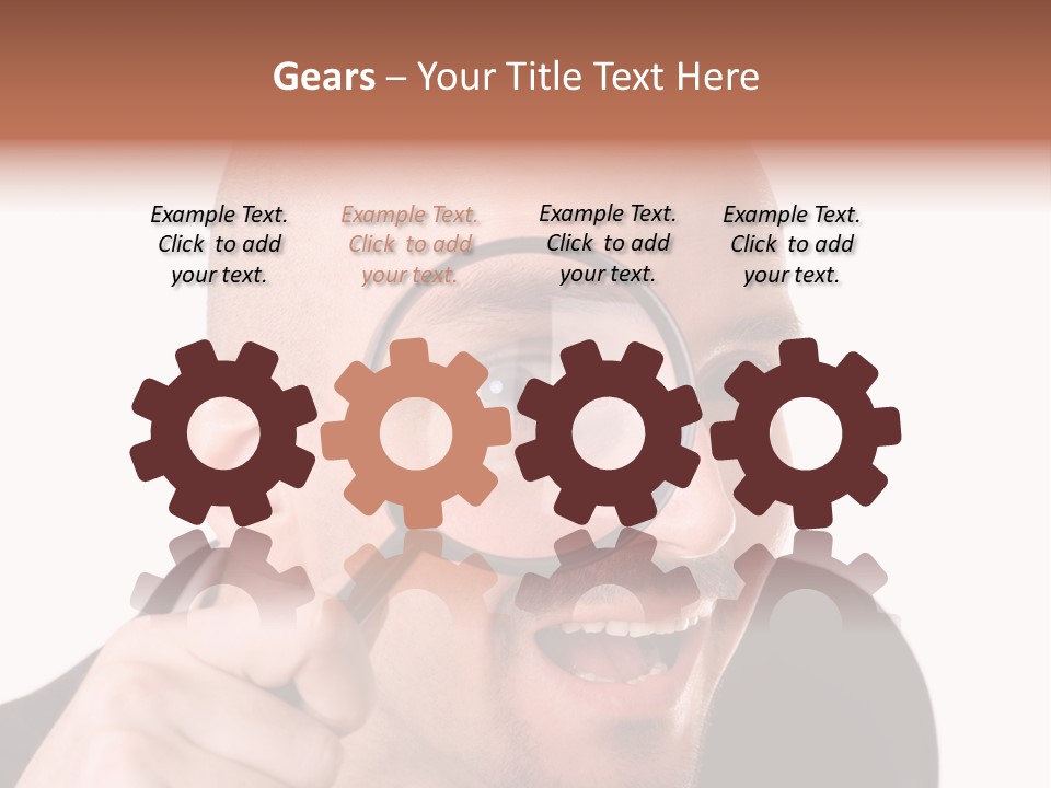 Look Man Eye PowerPoint Template