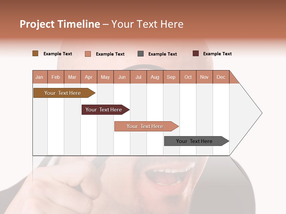 Look Man Eye PowerPoint Template