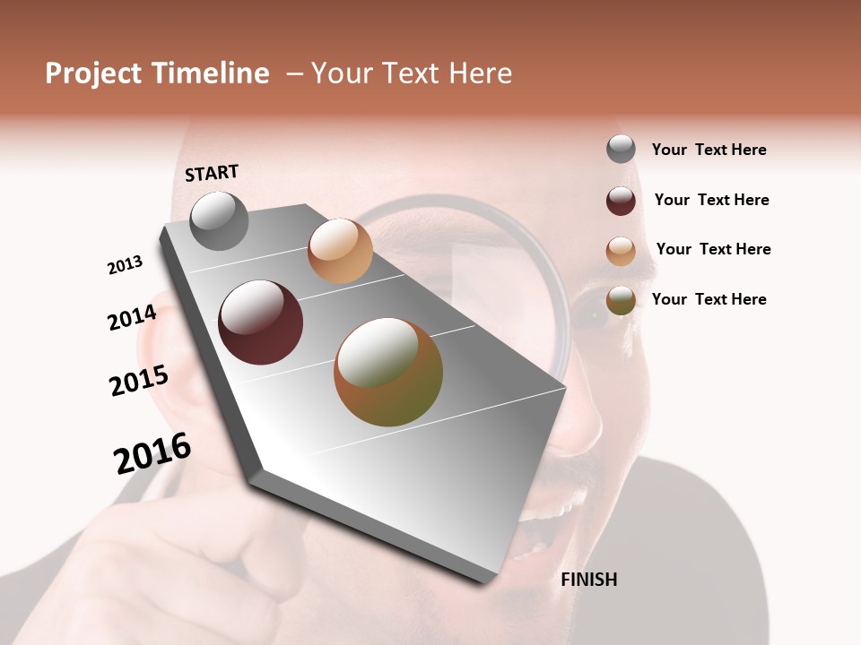 Look Man Eye PowerPoint Template