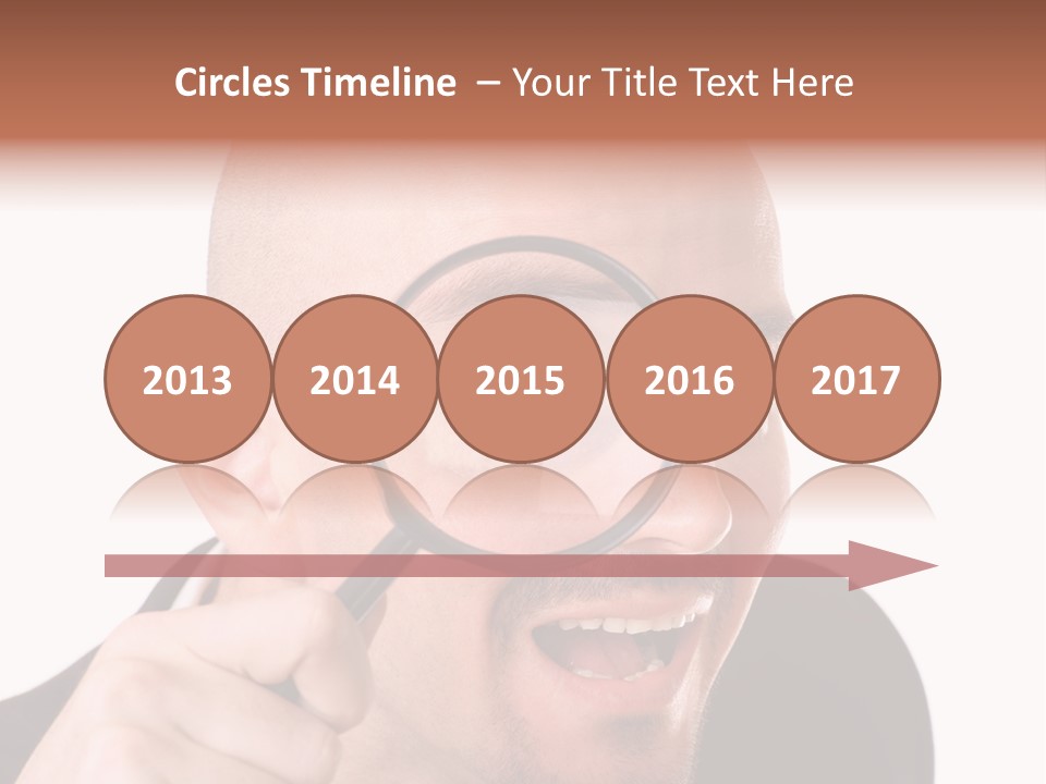 Look Man Eye PowerPoint Template