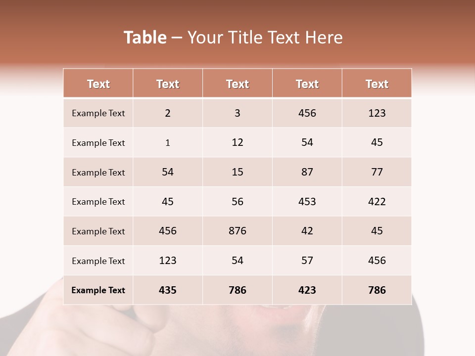 Look Man Eye PowerPoint Template