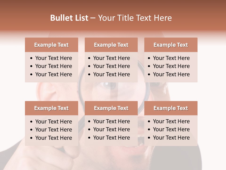 Look Man Eye PowerPoint Template