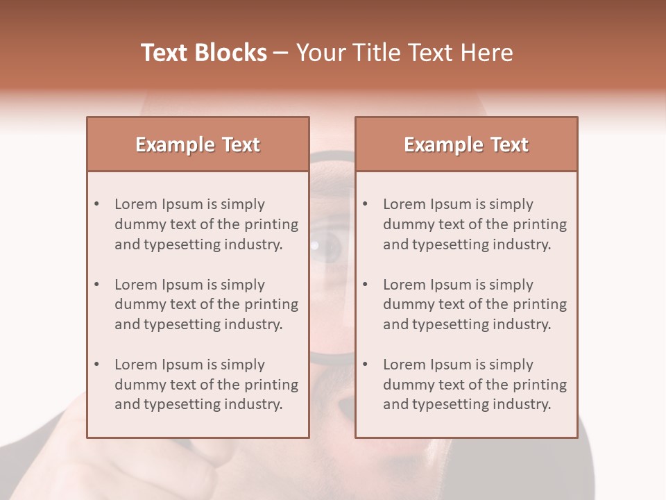 Look Man Eye PowerPoint Template