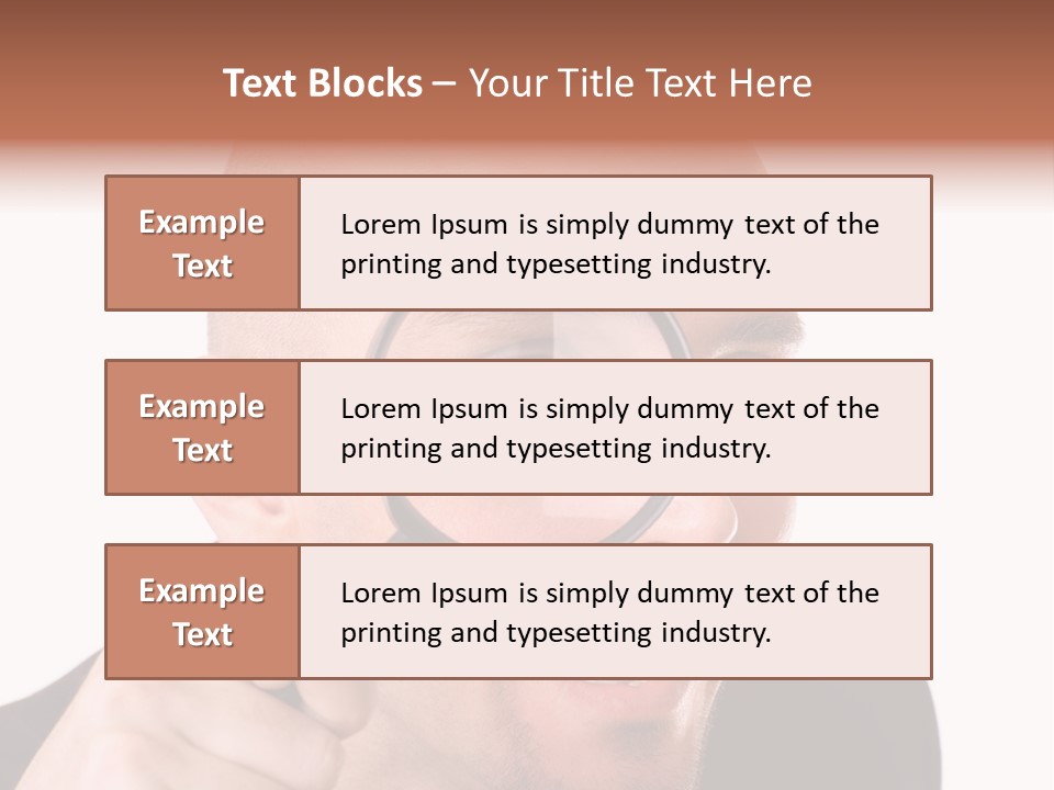 Look Man Eye PowerPoint Template