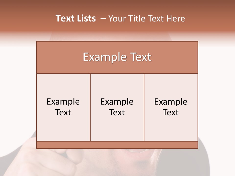 Look Man Eye PowerPoint Template