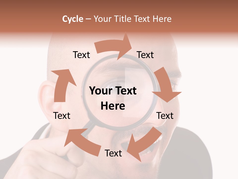 Look Man Eye PowerPoint Template