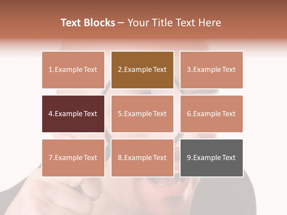 Look Man Eye PowerPoint Template