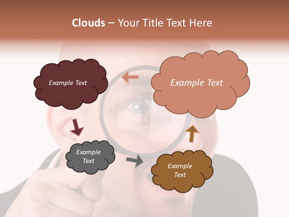 Look Man Eye PowerPoint Template