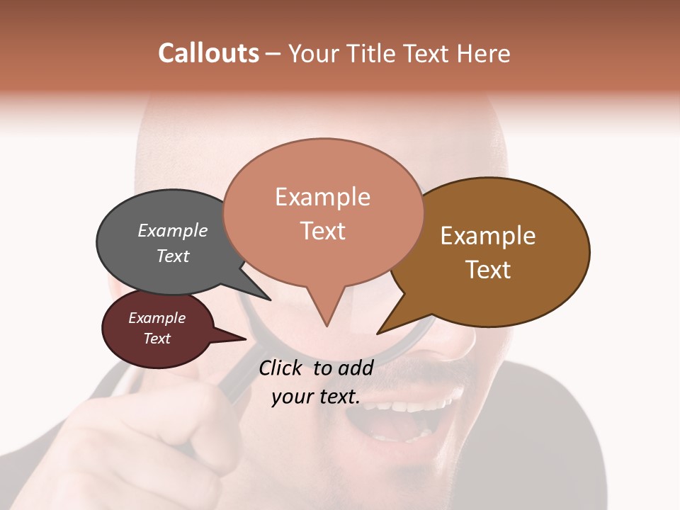 Look Man Eye PowerPoint Template