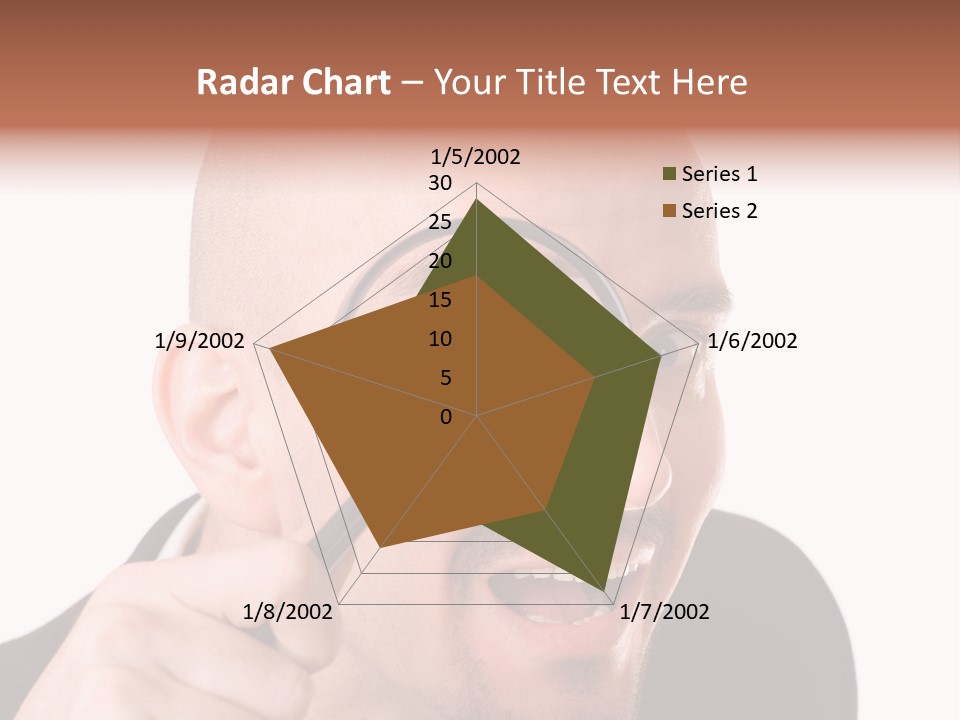 Look Man Eye PowerPoint Template