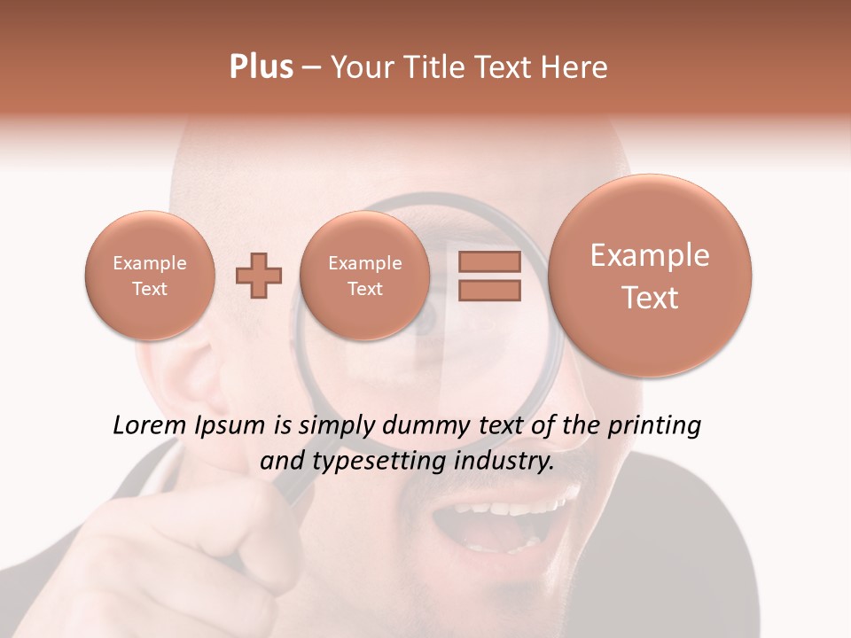 Look Man Eye PowerPoint Template