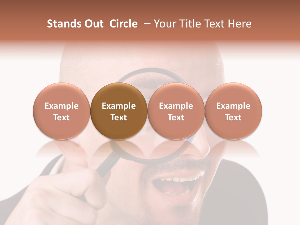 Look Man Eye PowerPoint Template