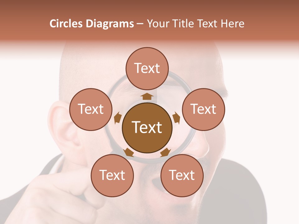 Look Man Eye PowerPoint Template