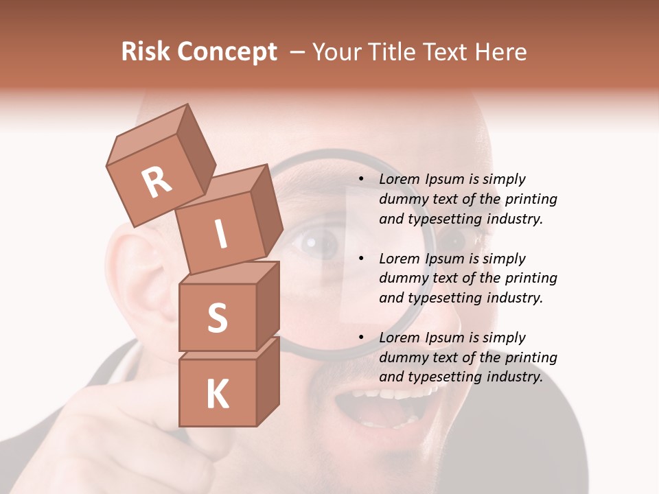 Look Man Eye PowerPoint Template