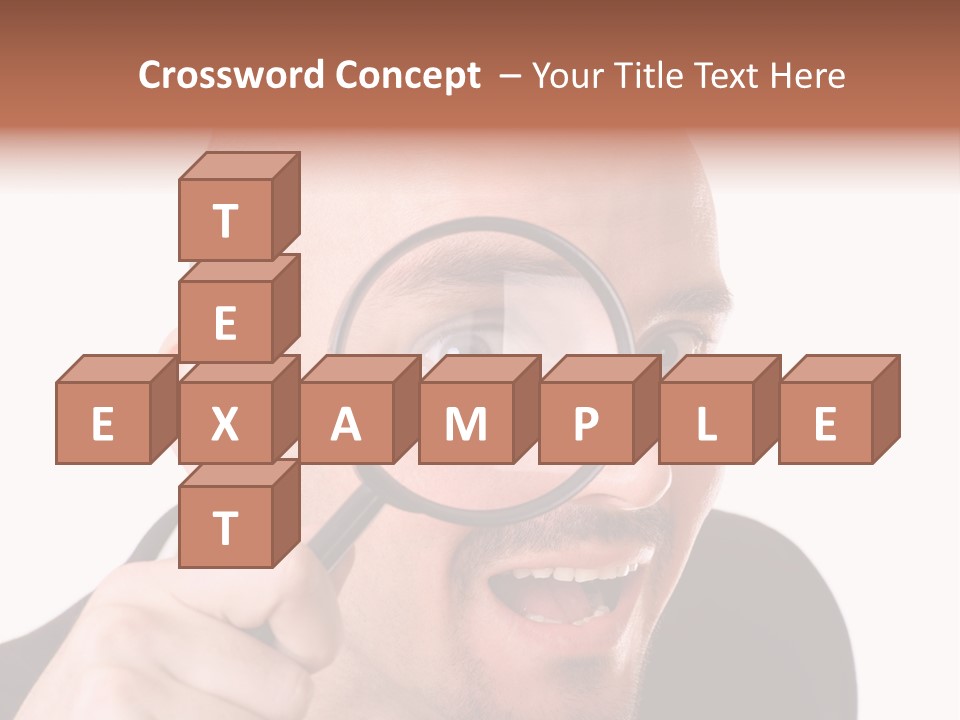 Look Man Eye PowerPoint Template