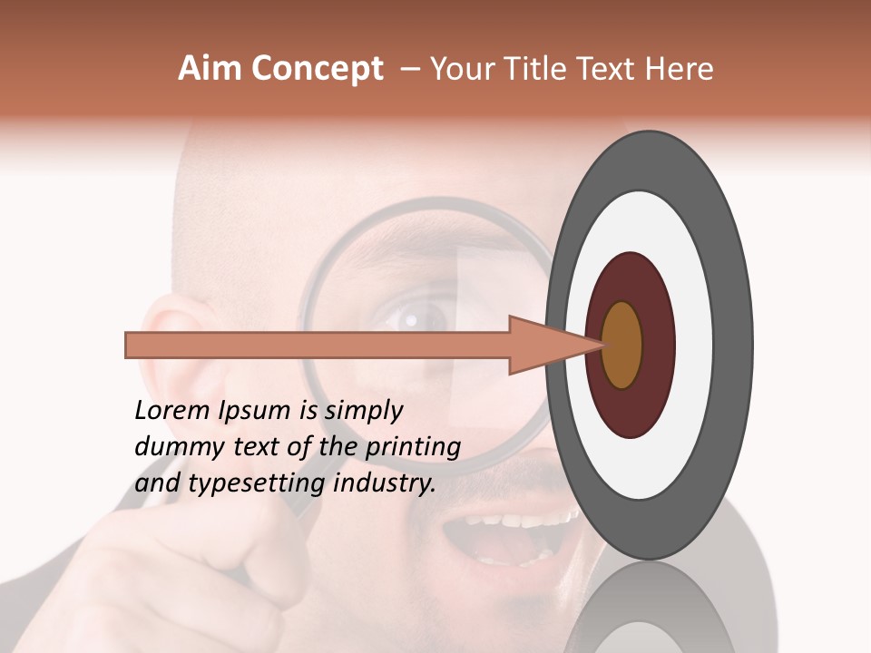 Look Man Eye PowerPoint Template