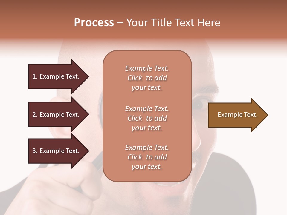 Look Man Eye PowerPoint Template