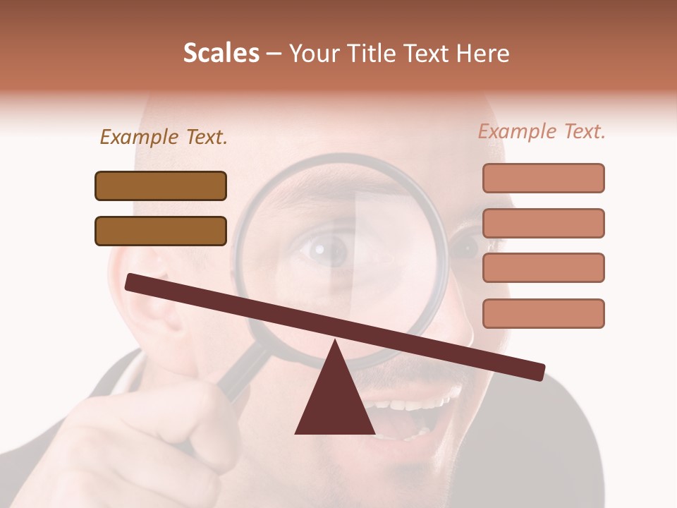 Look Man Eye PowerPoint Template