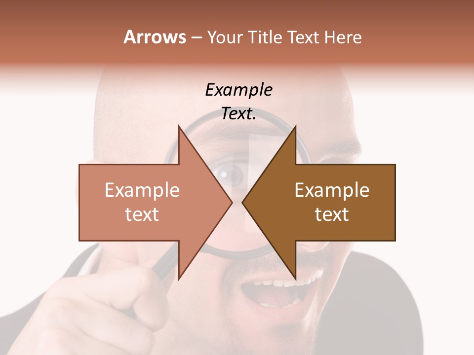 Look Man Eye PowerPoint Template