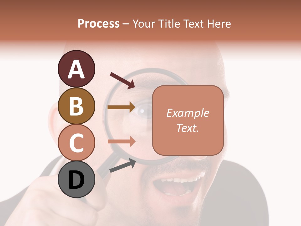 Look Man Eye PowerPoint Template