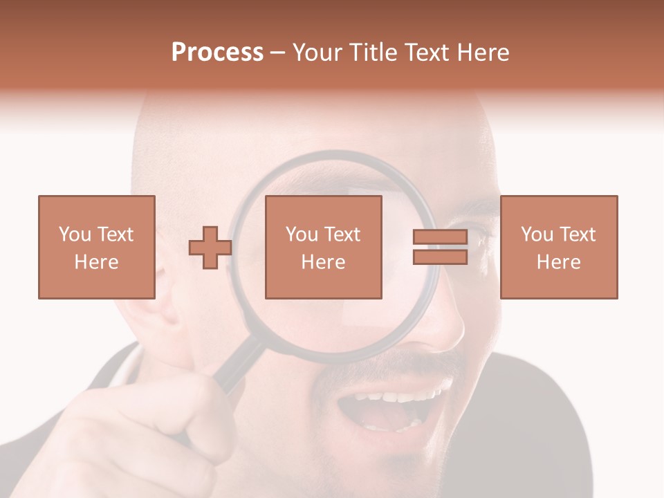 Look Man Eye PowerPoint Template