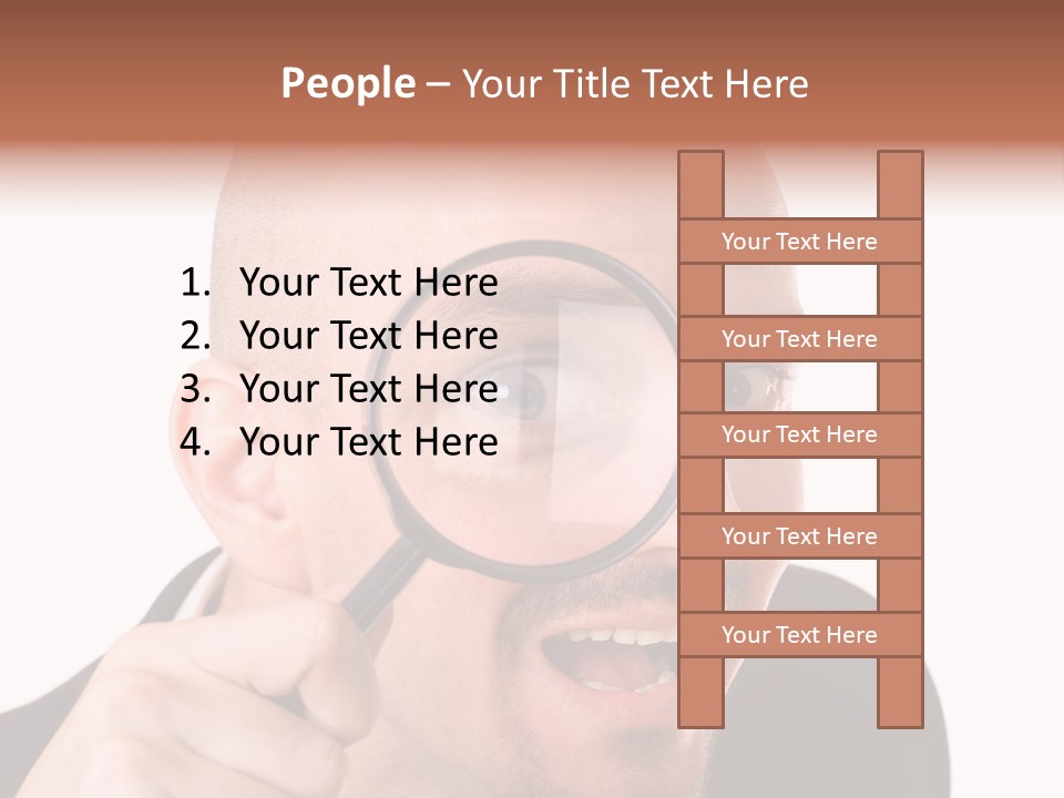 Look Man Eye PowerPoint Template