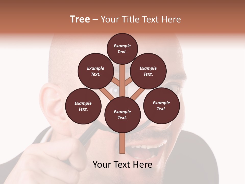 Look Man Eye PowerPoint Template